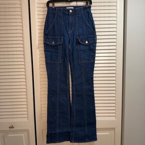Derek Lam 10 Crosby Dark Blue Flare Jeans